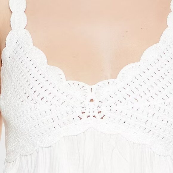 NEW Forever 21 Woven Peplum Womens Juniors Sweetheart Neck Sleeveless Tank Top M - Picture 3 of 8